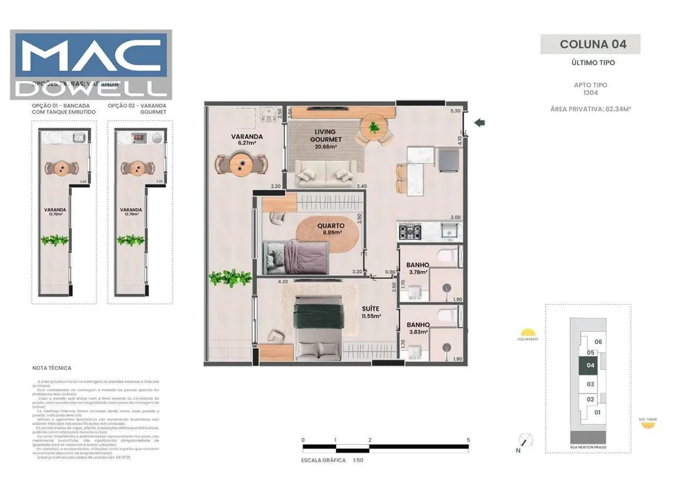 Apartamento, 2 quartos, 55 m² - Foto 8