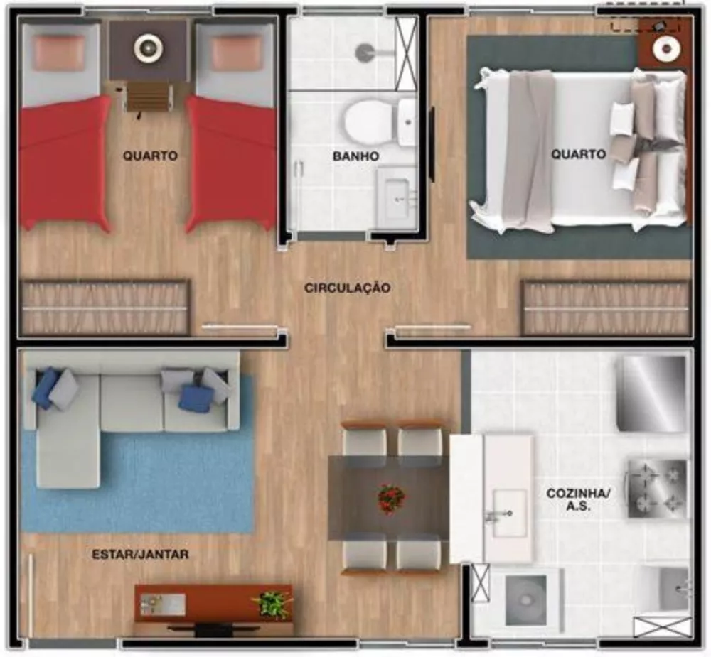Apartamento, 2 quartos, 38 m² - Foto 4