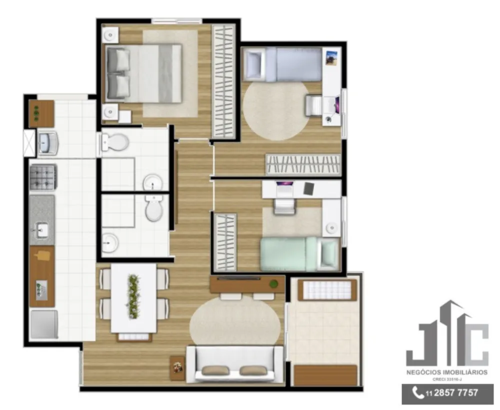 Apartamento, 3 quartos, 64 m² - Foto 20