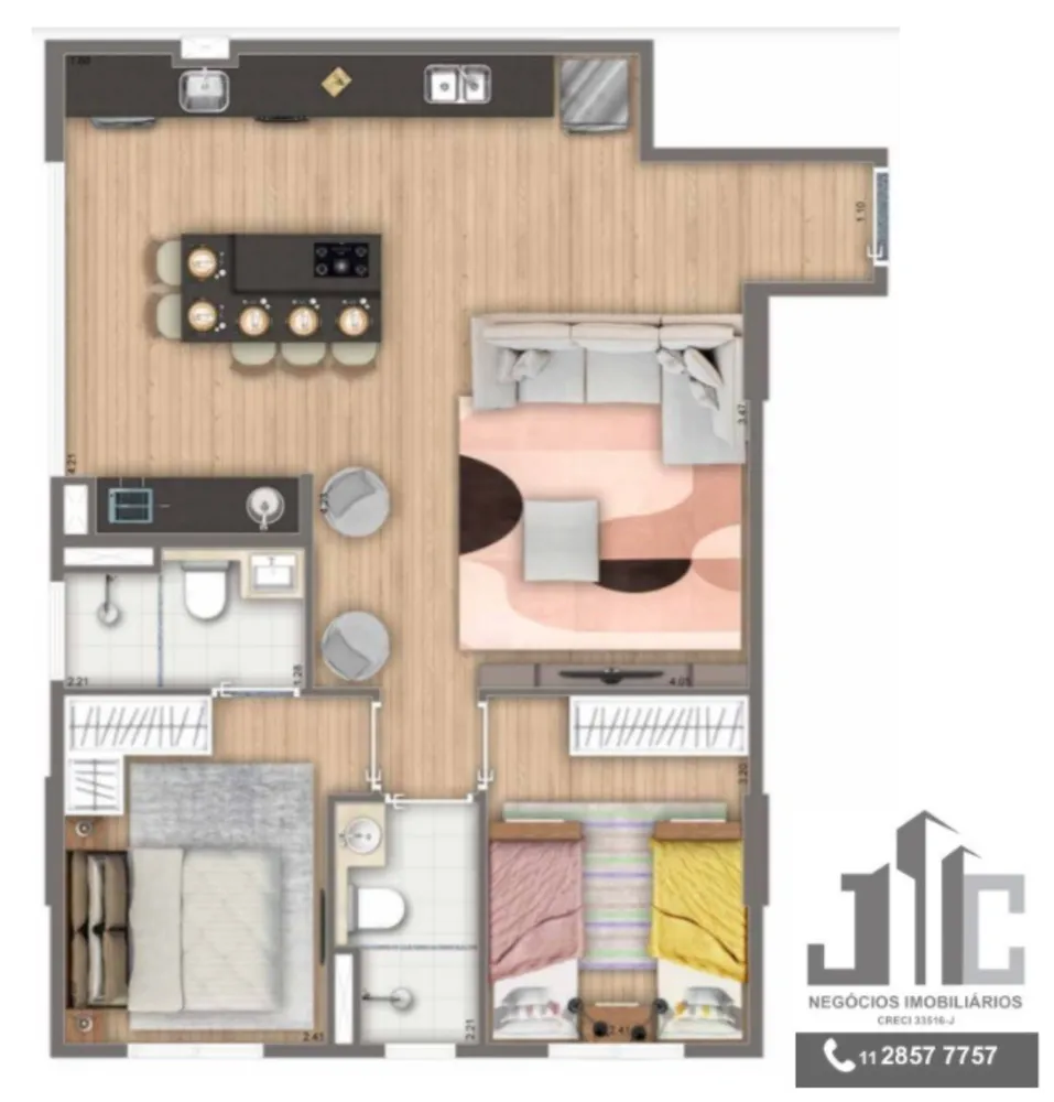 Apartamento, 2 quartos, 61 m² - Foto 19