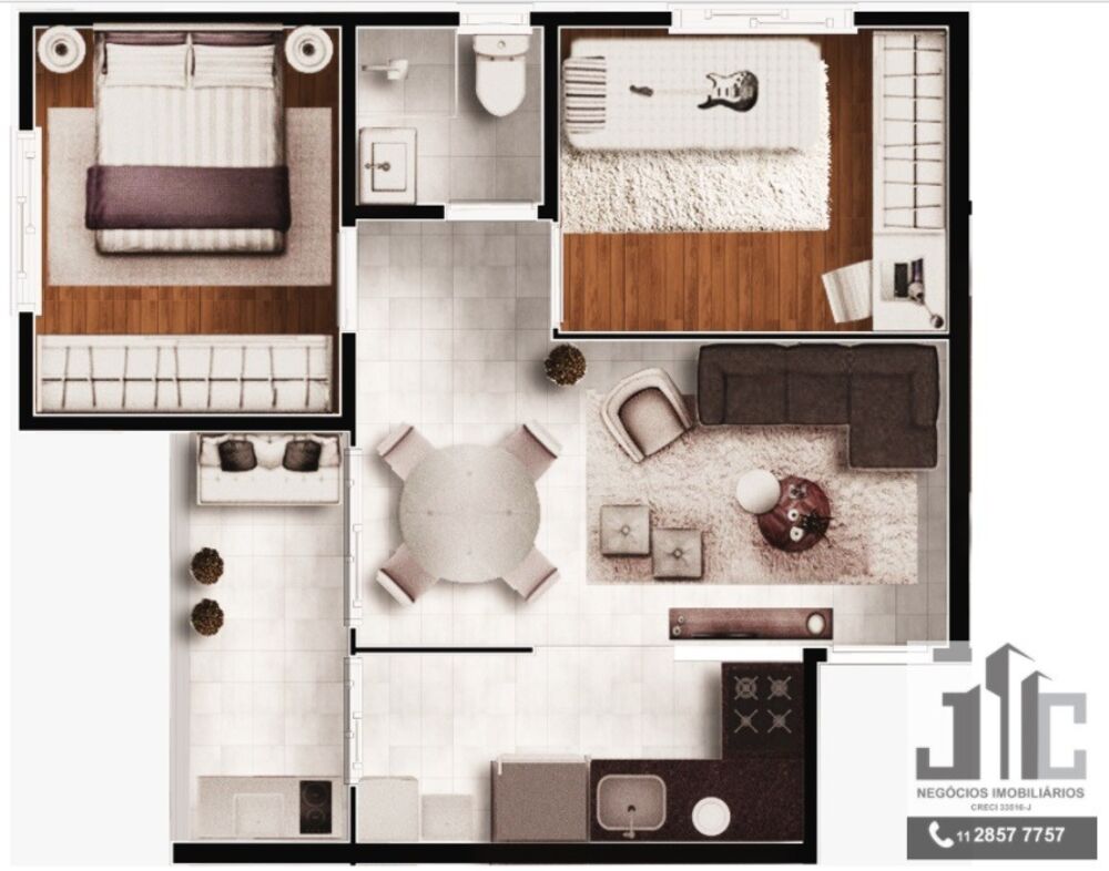 Apartamento, 2 quartos, 40 m² - Foto 6