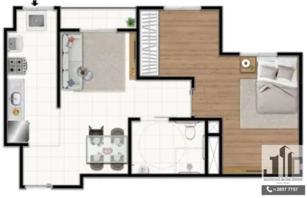 Apartamento, 2 quartos, 47 m² - Foto 6