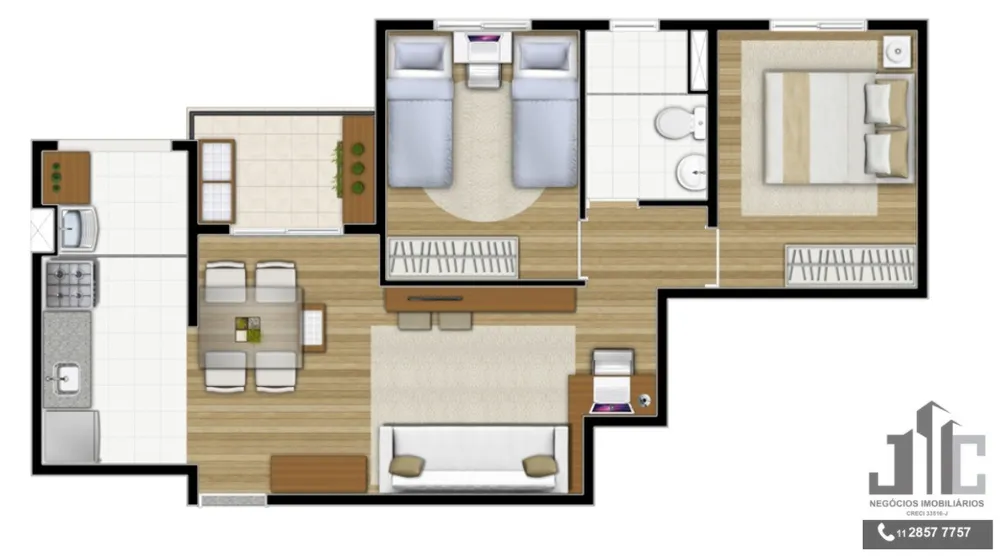 Apartamento, 2 quartos, 55 m² - Foto 20