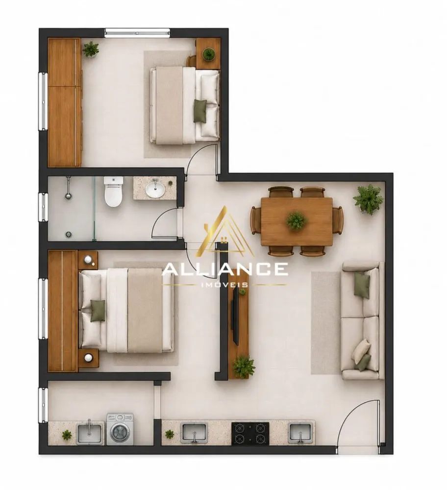 Apartamento, 2 quartos - Foto 2