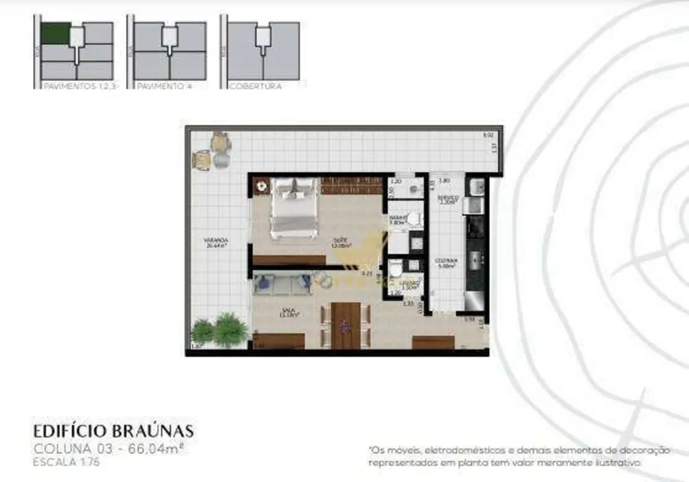 Apartamento, 1 quarto, 55 m² - Foto 8
