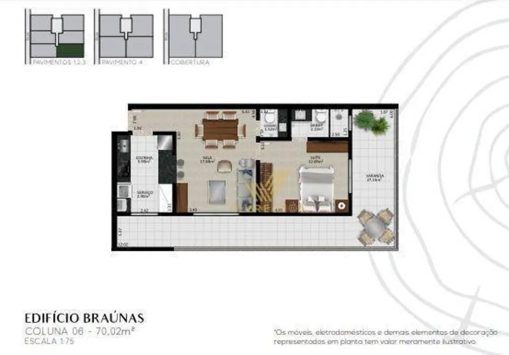 Apartamento, 1 quarto, 55 m² - Foto 11