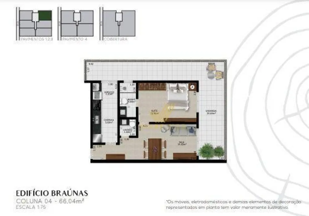 Apartamento, 1 quarto, 55 m² - Foto 9