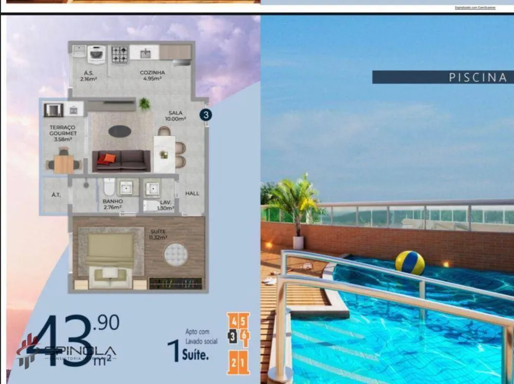 Apartamento, 1 quarto, 51 m² - Foto 2
