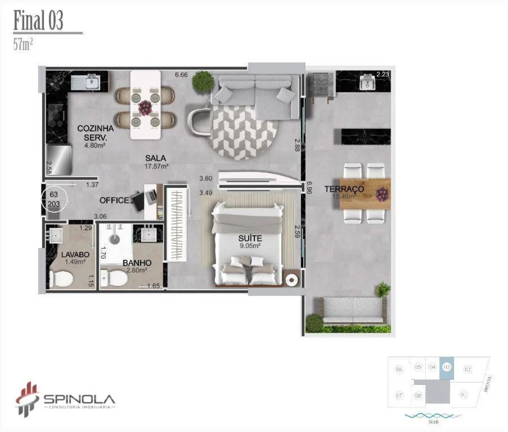 Apartamento, 2 quartos, 97 m² - Foto 3