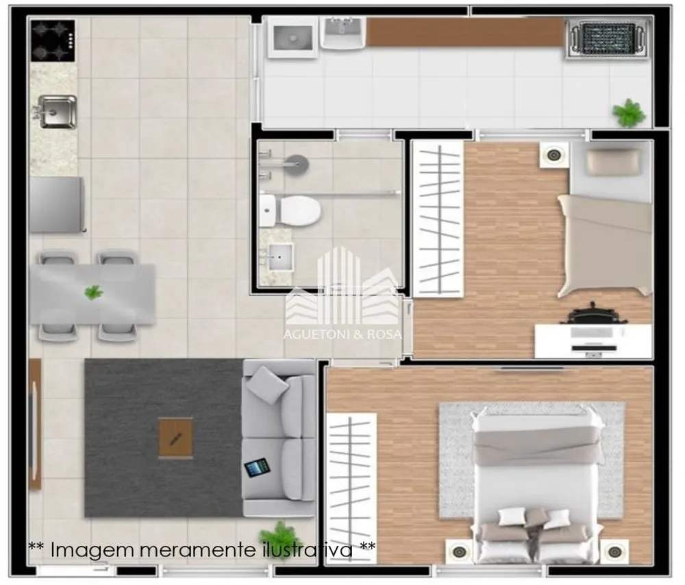 Apartamento, 2 quartos, 44 m² - Foto 9