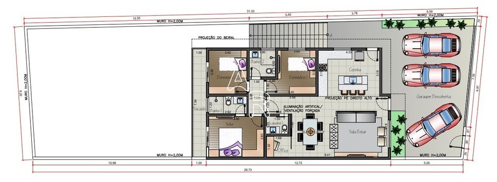 Casa à venda com 3 quartos, 136m² - Foto 1