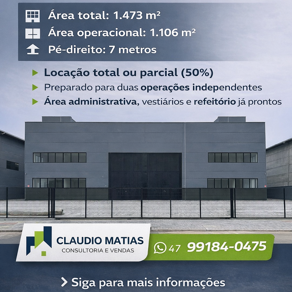 Depósito-Galpão, 1473 m² - Foto 2