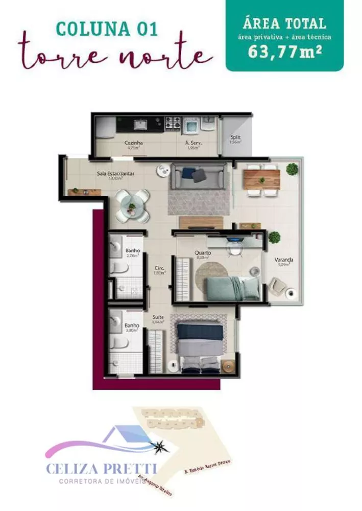 Apartamento, 2 quartos, 68 m² - Foto 4