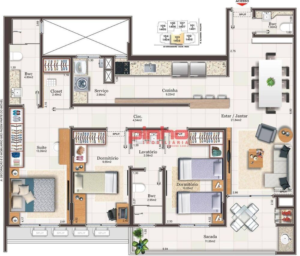 Apartamento, 3 quartos, 110 m² - Foto 11