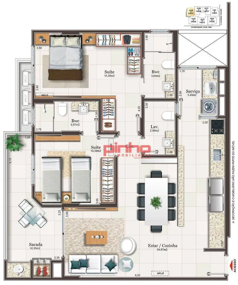 Apartamento, 2 quartos, 96 m² - Foto 19