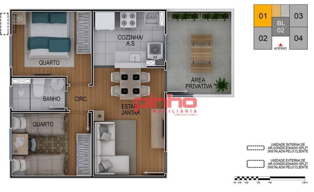 Apartamento, 2 quartos, 38 m² - Foto 3