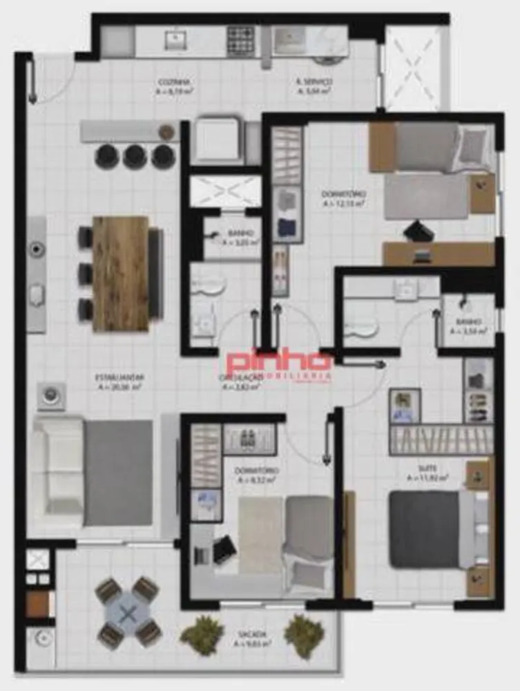 Apartamento, 3 quartos, 92 m² - Foto 28