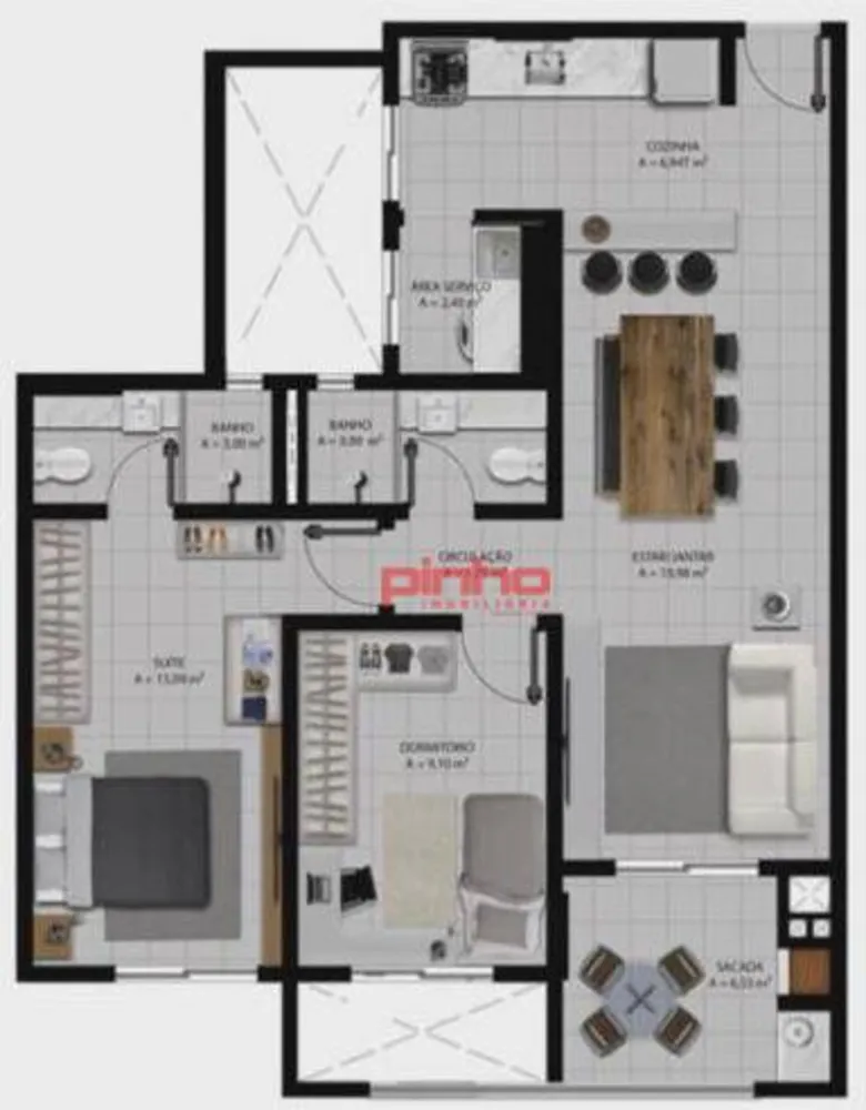 Apartamento, 3 quartos, 92 m² - Foto 13