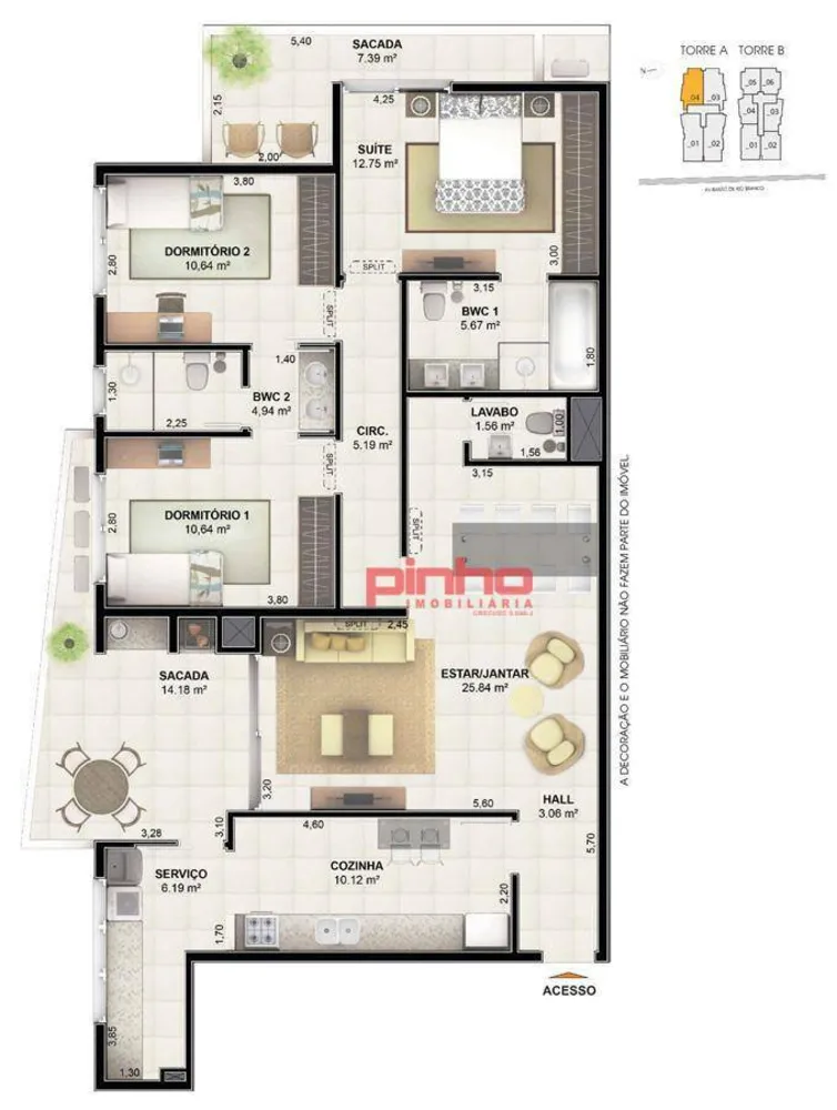 Apartamento, 3 quartos, 124 m² - Foto 17
