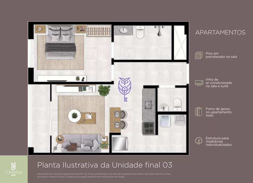 Apartamento, 1 quarto, 43 m² - Foto 4