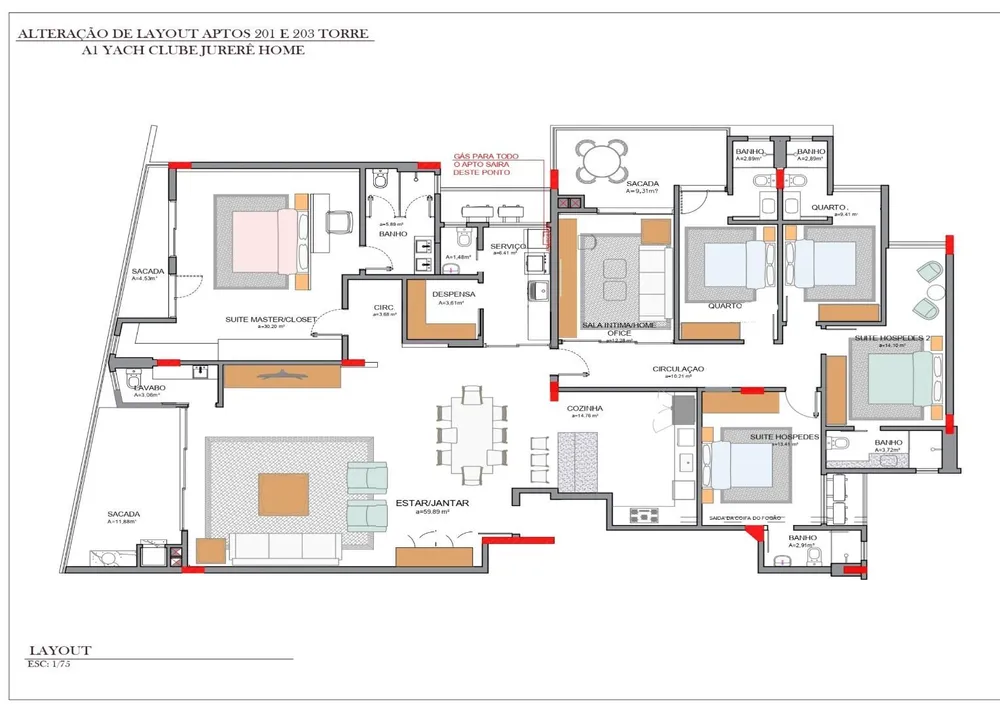 Apartamento, 5 quartos, 269 m² - Foto 9