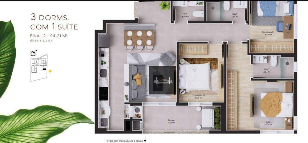 Apartamento, 3 quartos, 94 m² - Foto 36