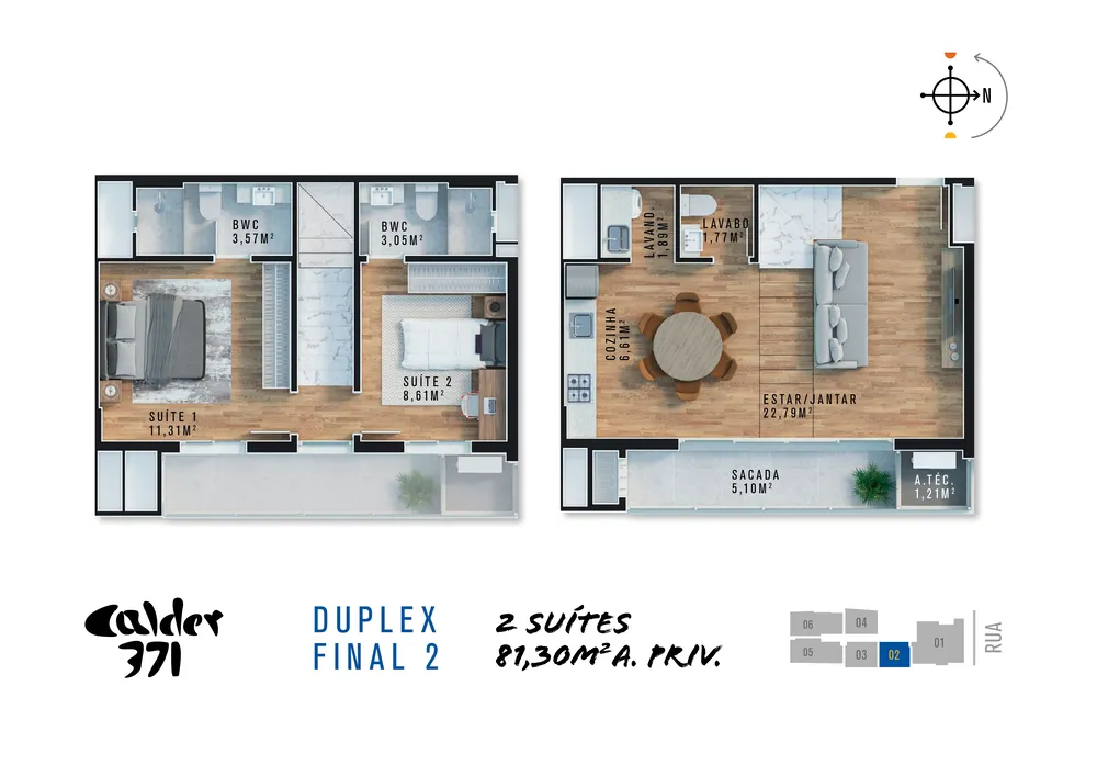 Apartamento, 2 quartos, 69 m² - Foto 8