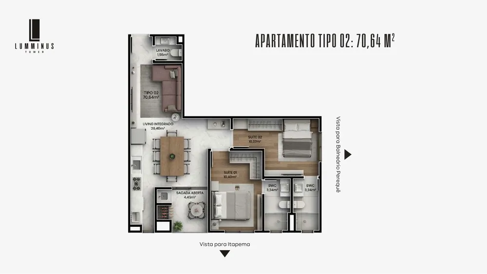 Apartamento, 2 quartos, 70 m² - Foto 10