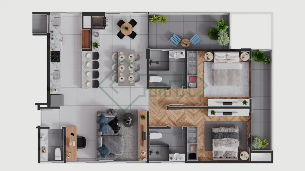Apartamento, 2 quartos, 105 m² - Foto 11