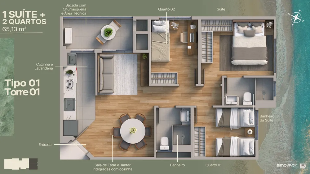 Apartamento, 2 quartos, 55 m² - Foto 11