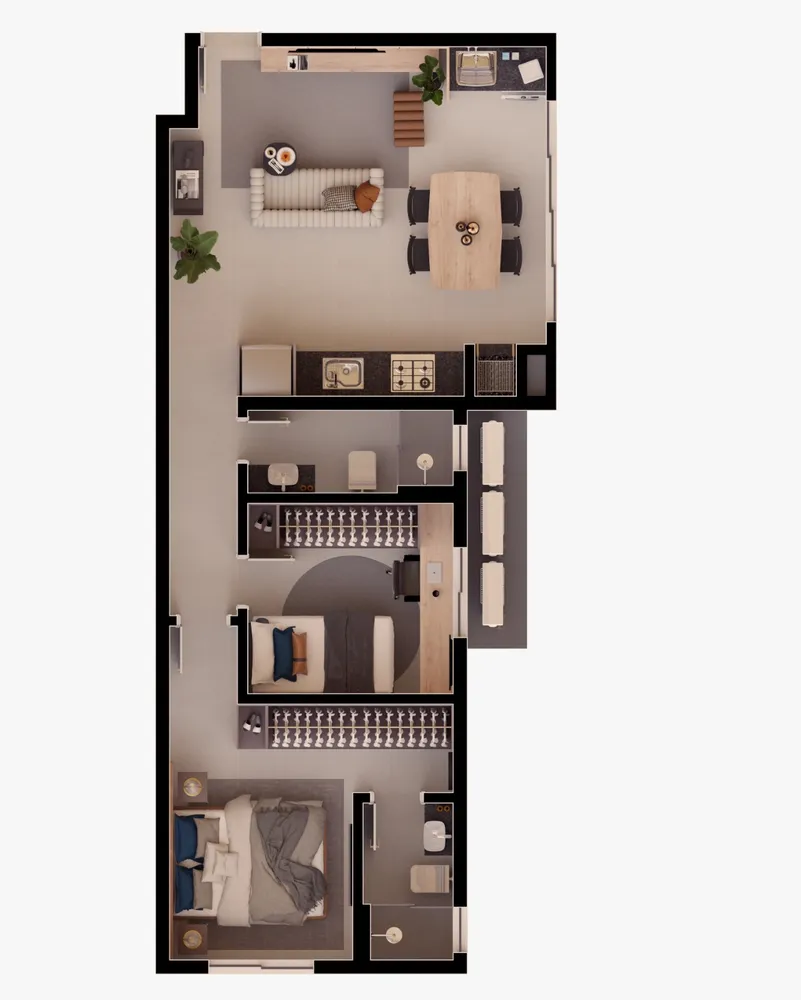 Apartamento, 2 quartos, 57 m² - Foto 8