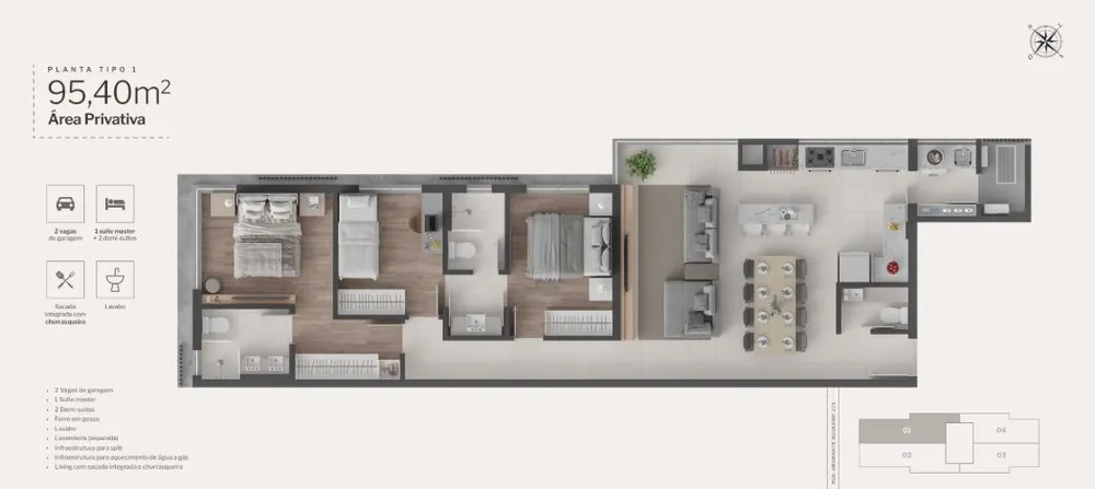 Apartamento, 3 quartos, 95 m² - Foto 16