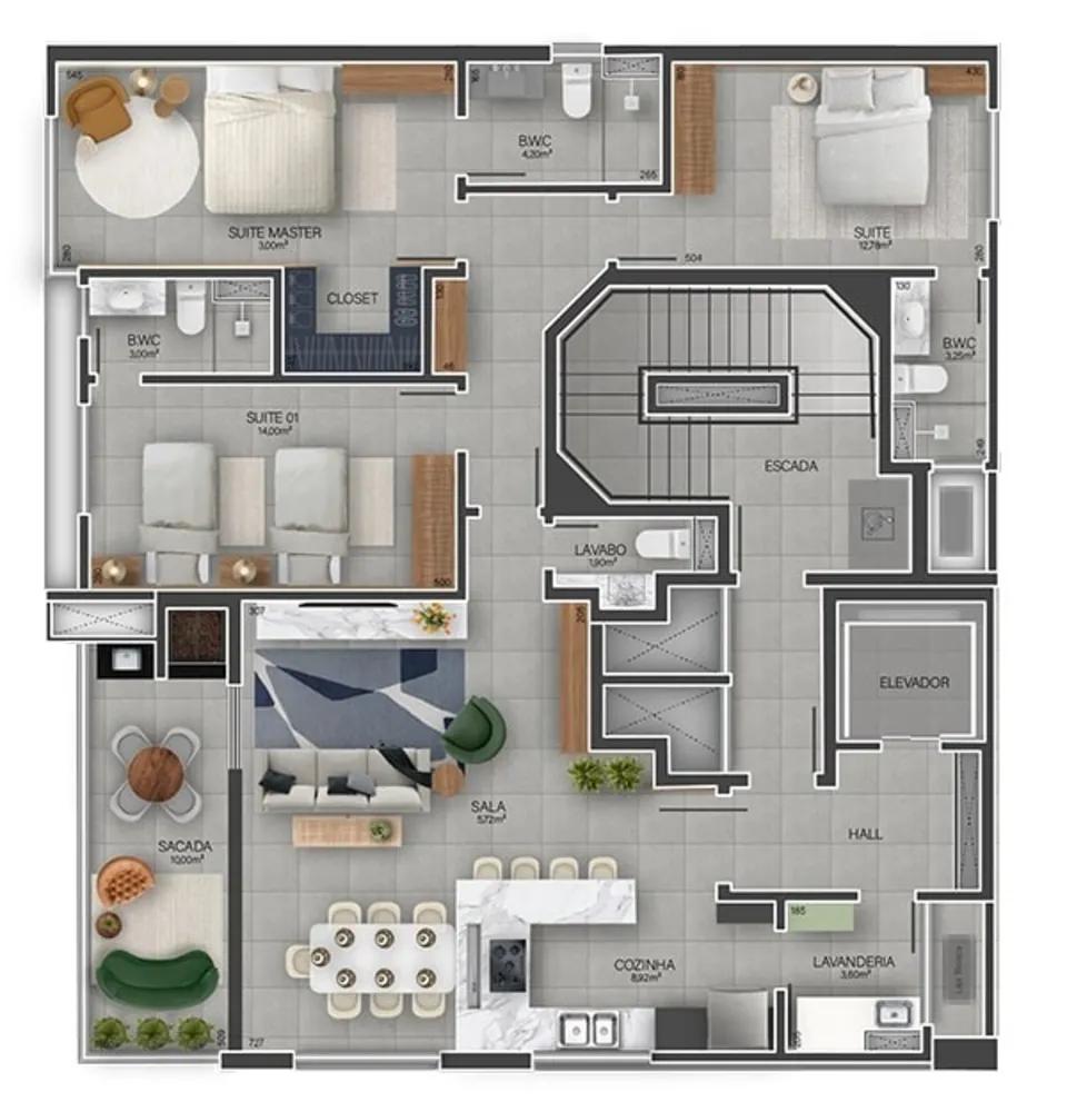 Apartamento, 3 quartos, 140 m² - Foto 14