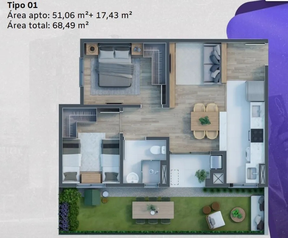Apartamento, 2 quartos, 68 m² - Foto 7