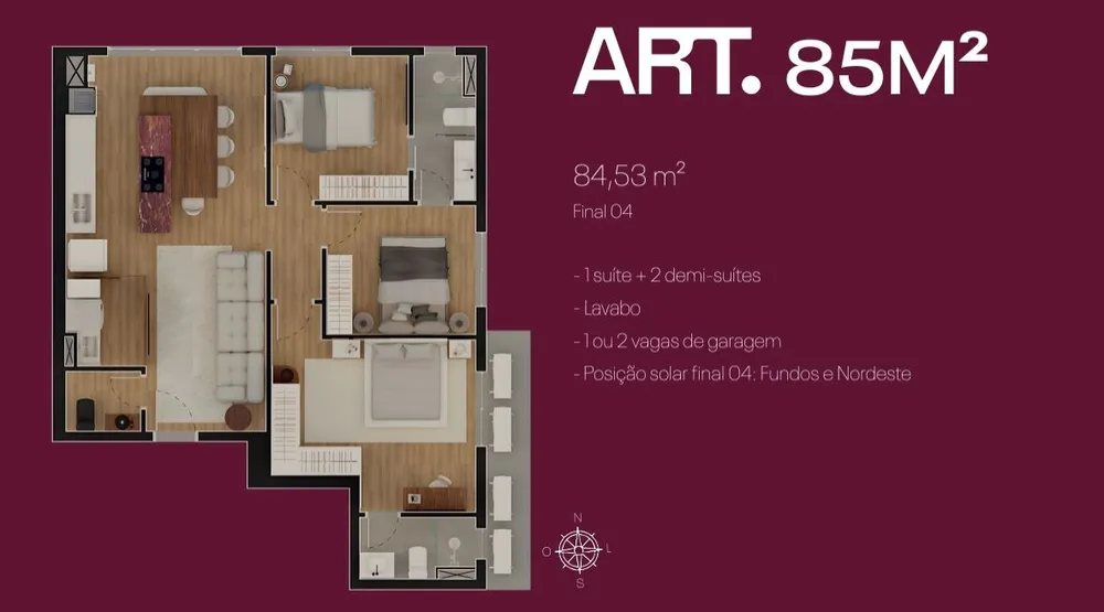 Apartamento, 3 quartos, 85 m² - Foto 8