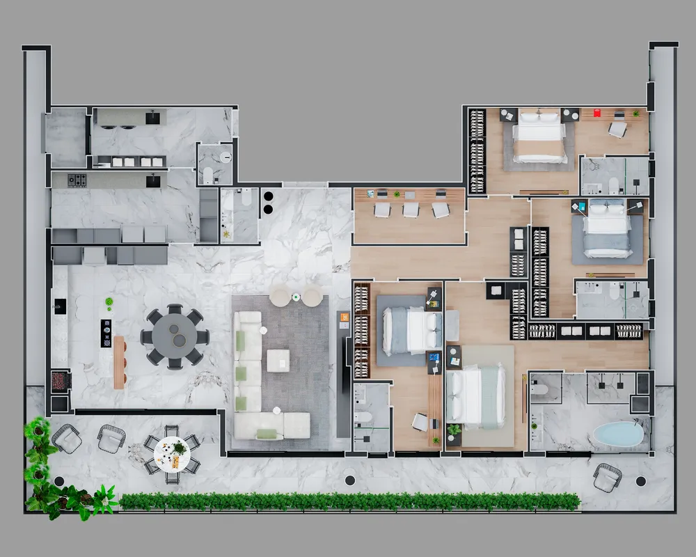 Apartamento, 4 quartos, 282 m² - Foto 9