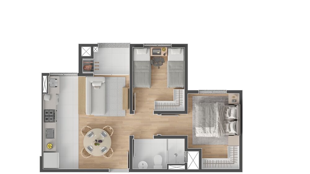 Apartamento, 2 quartos, 47 m² - Foto 6