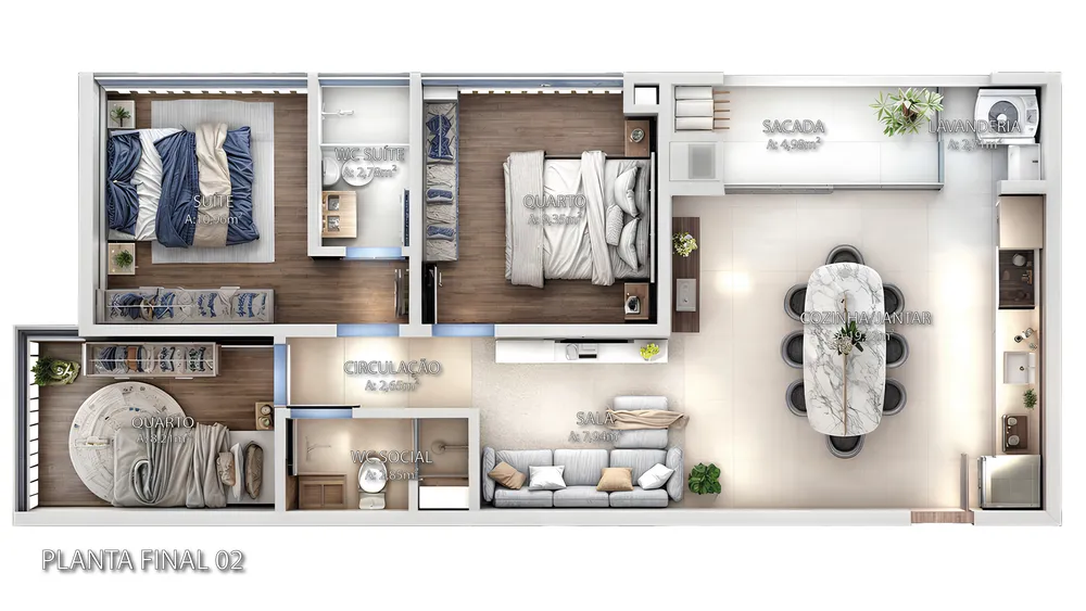 Apartamento, 3 quartos, 82 m² - Foto 12