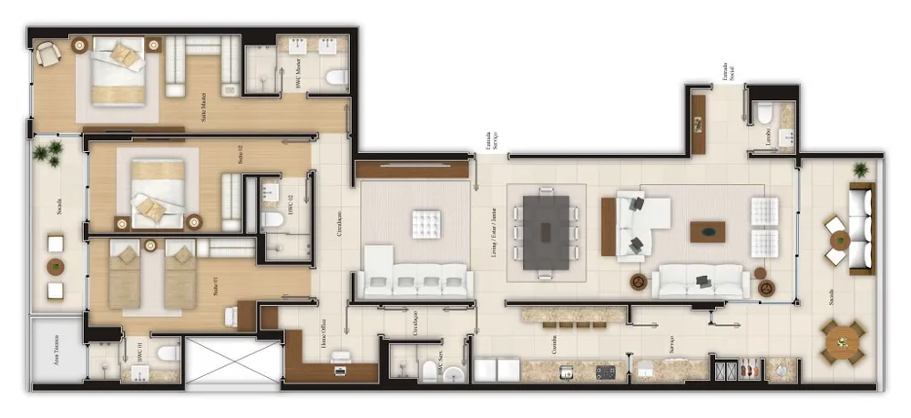 Apartamento, 3 quartos, 197 m² - Foto 14