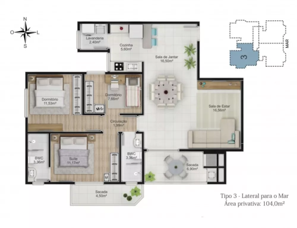 Apartamento à venda com 3 quartos, 97m² - Foto 8