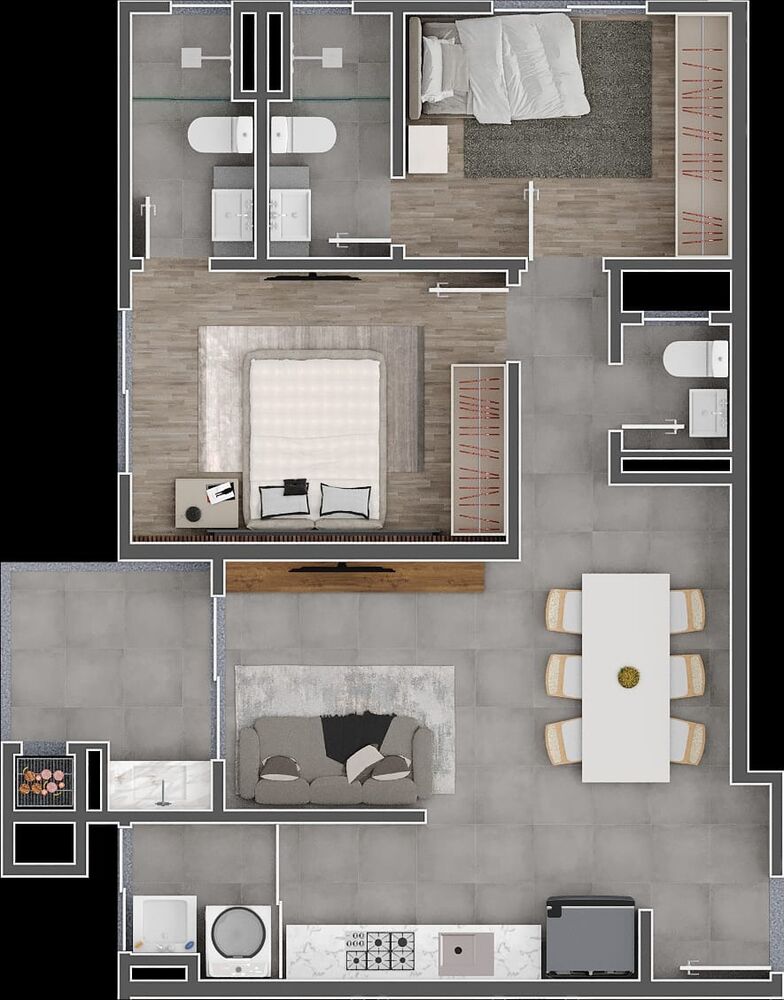 Apartamento à venda com 2 quartos, 72m² - Foto 5