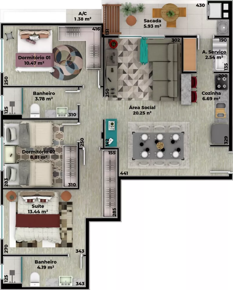 Apartamento à venda com 3 quartos, 89m² - Foto 6