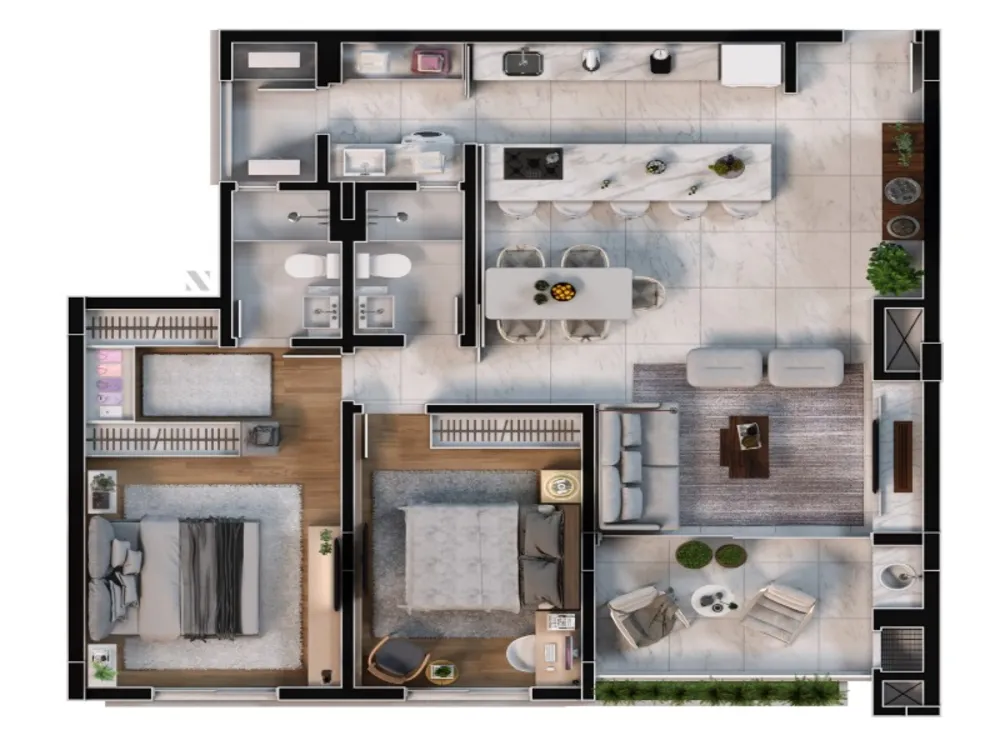 Apartamento, 2 quartos, 100 m² - Foto 10