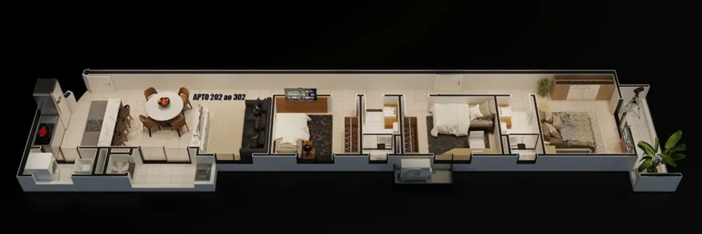 Apartamento, 3 quartos, 80 m² - Foto 3