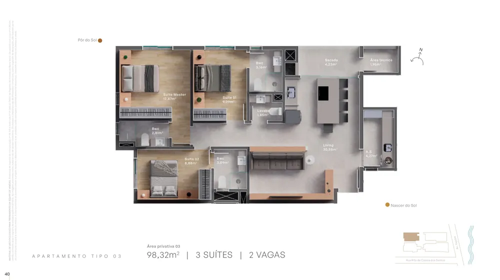 Apartamento, 3 quartos, 98 m² - Foto 15