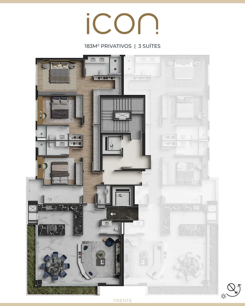 Apartamento, 3 quartos, 182 m² - Foto 10