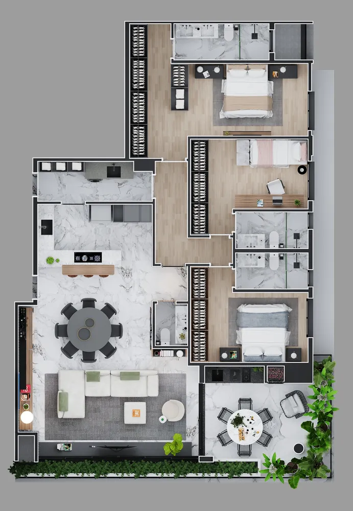 Apartamento, 3 quartos, 153 m² - Foto 11