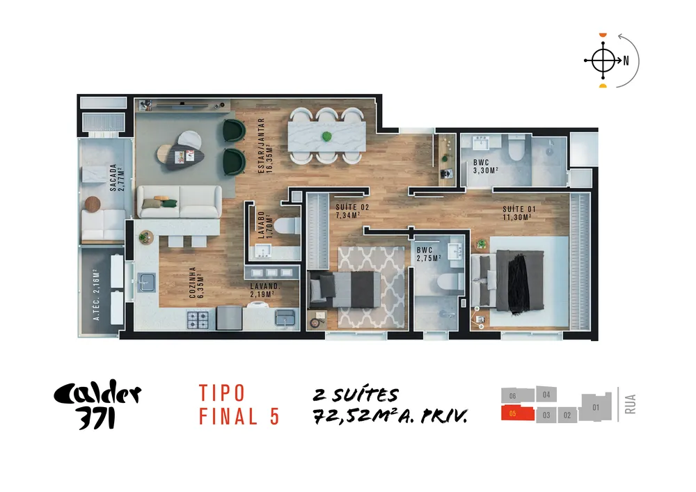 Apartamento, 2 quartos, 72 m² - Foto 10