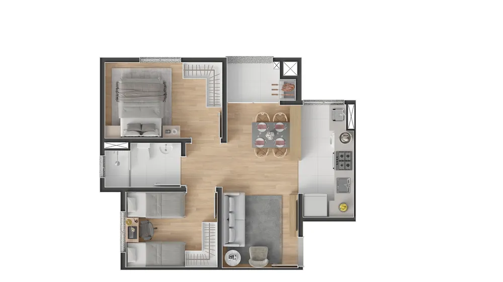 Apartamento, 2 quartos, 47 m² - Foto 14
