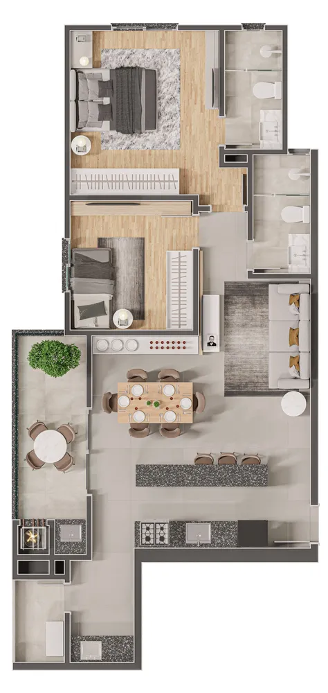 Apartamento, 2 quartos, 83 m² - Foto 4